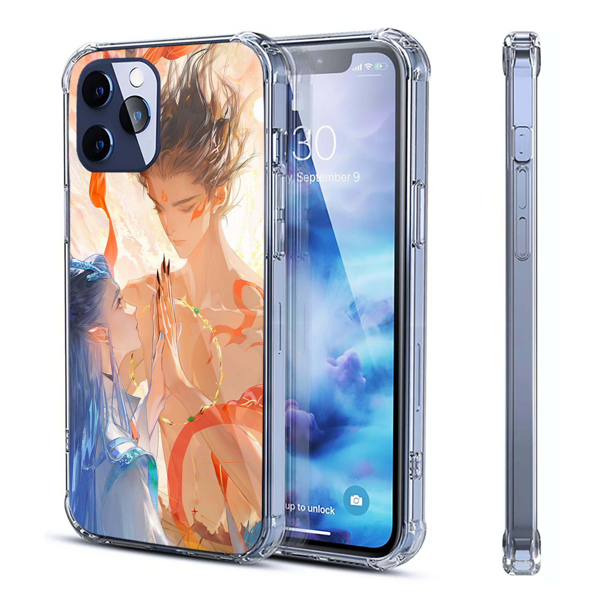 （画像用） Ne Zha 2 ナタ 魔童の大暴れ 【iPhone 12シリーズ対応】透明スマホケース（クリアソフトケース）
